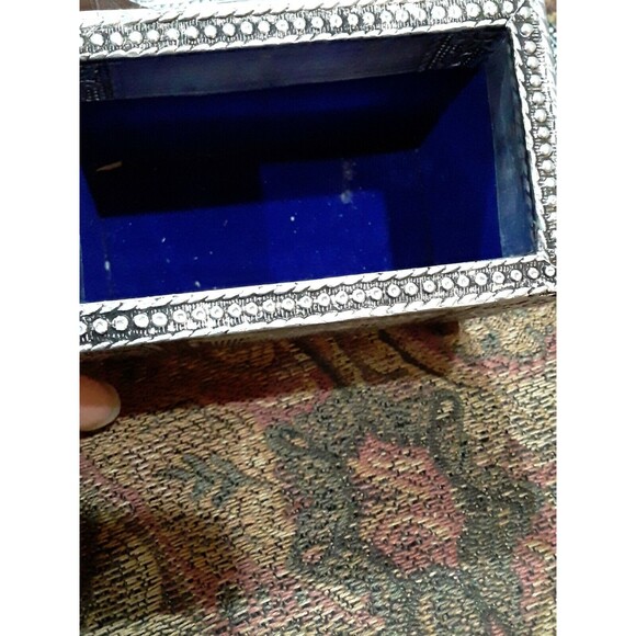 Vintage  Silverstone 5 piece coaster set, Floral, Made in India - Picture 4 of 4